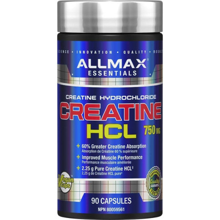 Креатин гідрохлорид AllMax Creatine HCL 750 mg, 90 капсул